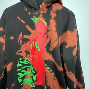 BILLIE EILISH Bleach Tie Dye Hoodie Sweatshirt